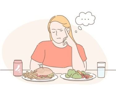 Adolescente con trastorno alimenticio reflexionando sobre imagen corporal y autoestima